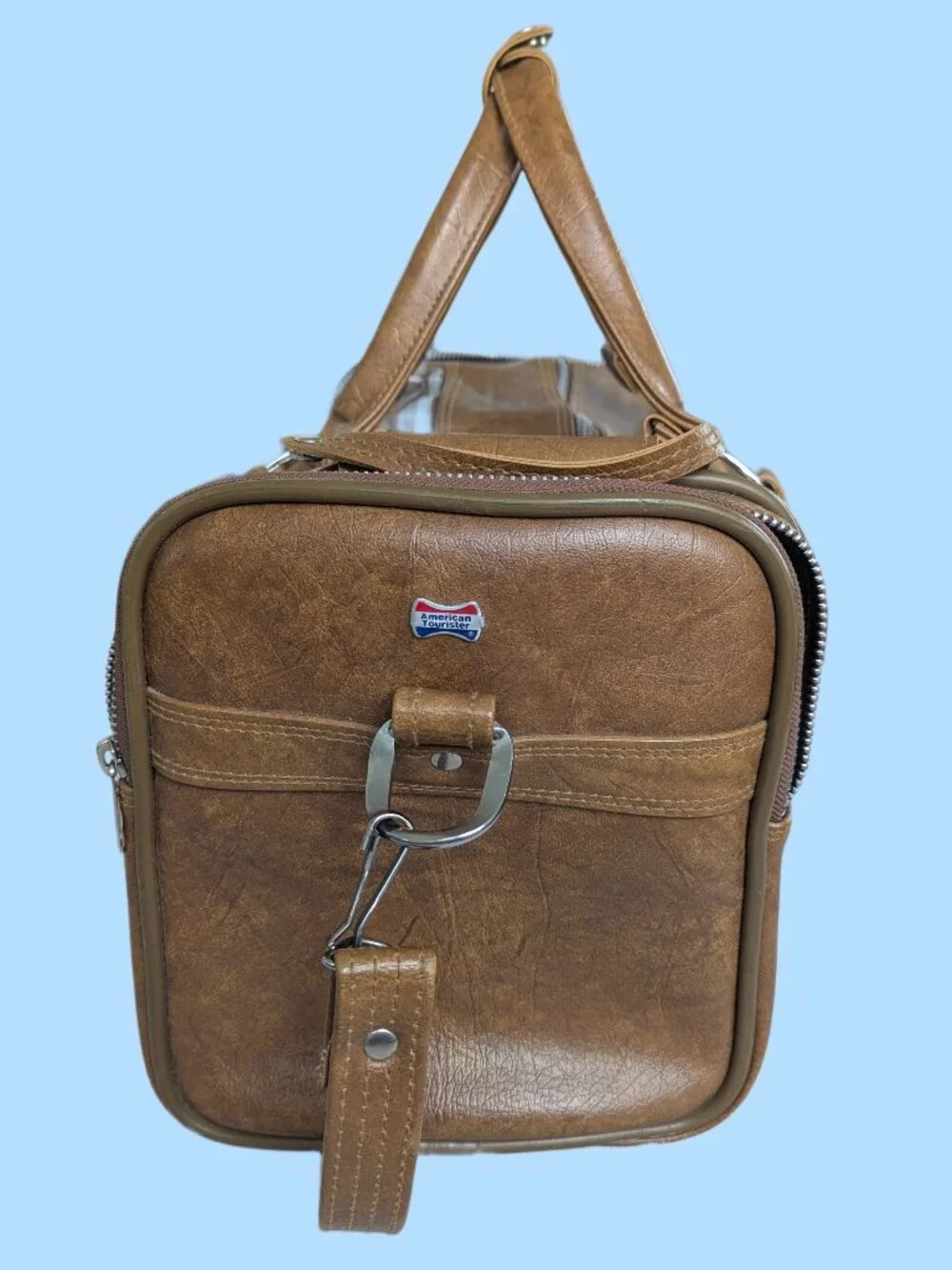 Vintage American Tourister 1970's Carry on bag w adjustable shoulder strap